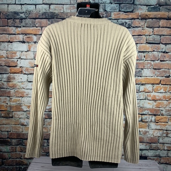 North Peak tan long sleeve V neck sweater size L - Picture 2 of 5